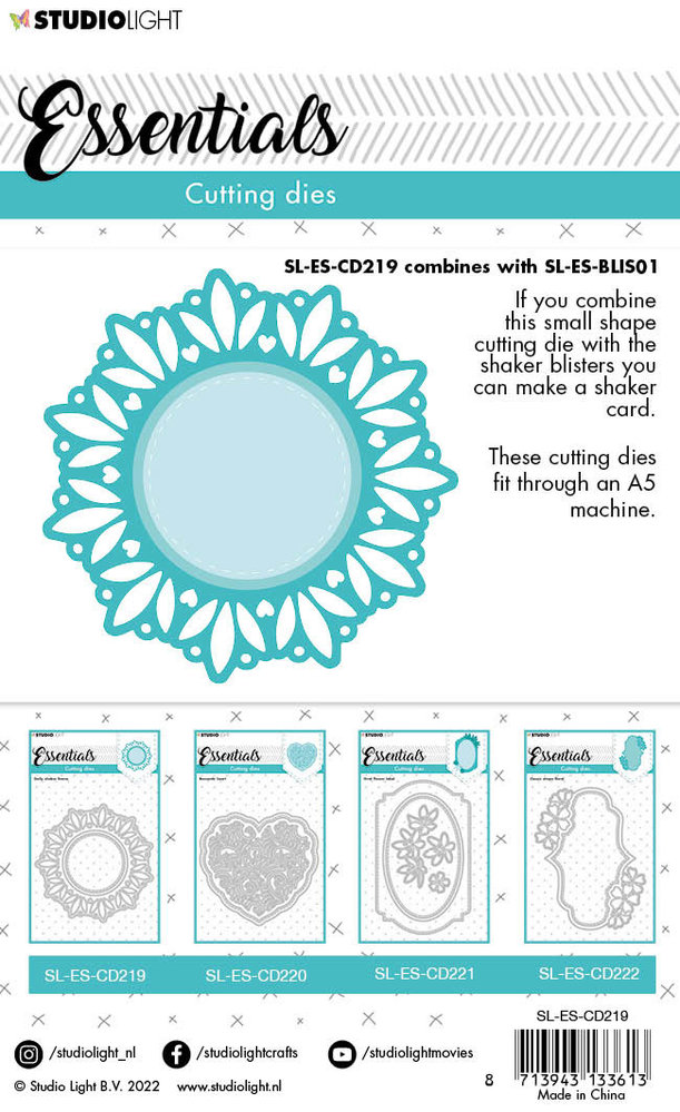 Studio Light Essentials Snijmal Doily Shaker Frame (SL-ES-CD219) Studio Light Essentials Snijmal Doily Shaker Frame (SL-ES-CD219)