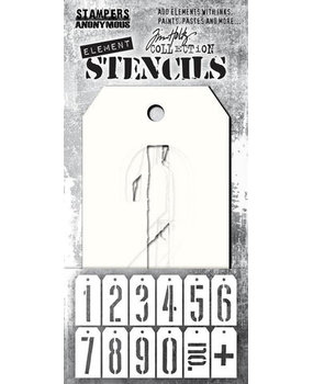 Stampers Anonymous Tim Holtz Mechanical Element Stencils (THEST001)