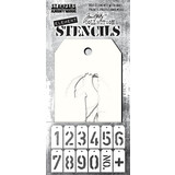 Stampers Anonymous Tim Holtz Freight Element Stencils (THEST002)
