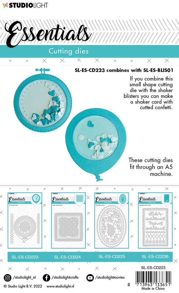 Studio Light Essentials Snijmal Shaker Frame Circle (SL-ES-CD223) Studio Light Essentials Snijmal Shaker Frame Circle (SL-ES-CD223)