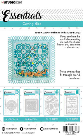 Studio Light Essentials Snijmal Shaker Frame Square (SL-ES-CD224) Studio Light Essentials Snijmal Shaker Frame Square (SL-ES-CD224)