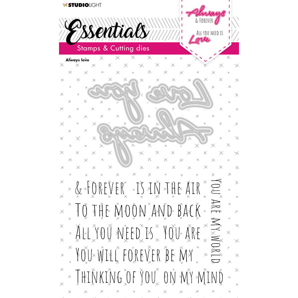 Studio Light Essentials Always Love Stamp & Die (SL-ES-SCD38 ...