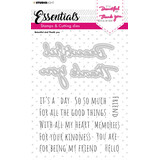 Studio Light Essentials Beautiful and Thank You Stamp & Die (SL-ES-SCD39)*