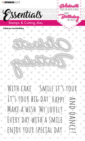 Studio Light Essentials Celebration and Birthday Stamp & Die (SL-ES-SCD40)
