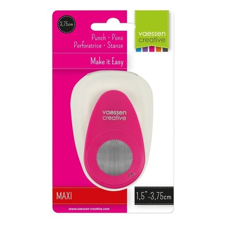 Vaessen Creative Figuurpons Maxi Cirkel Gekarteld 2 (21440-054) Vaessen Creative Figuurpons Maxi Cirkel Gekarteld 2 (21440-054)