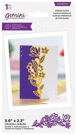 Gemini Grande Swirls Edges Timeless Florals Elements Dies (GEM-MD-ELE-TIFL)