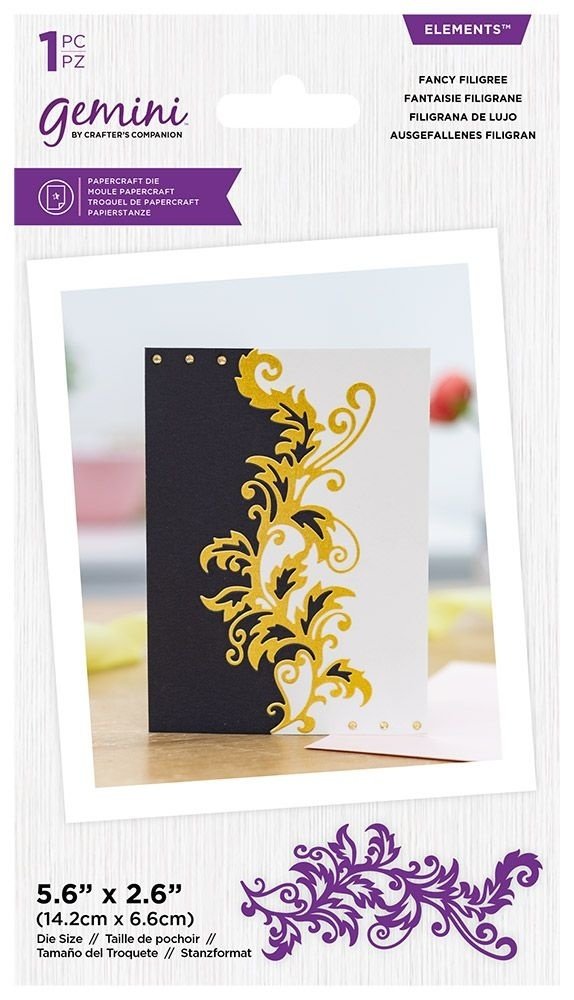 Gemini Grande Swirls Edges Fancy Filigree Elements Dies (GEM-MD-ELE-FAFI)