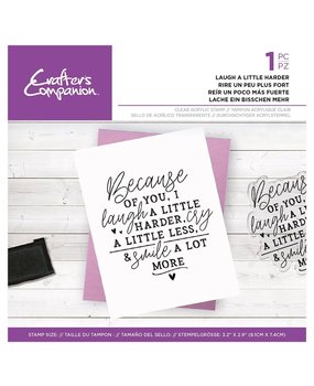 Crafter's Companion Friends for Life Clear Stamp Laugh a Little Harder (CC-CA-ST-LALH) Crafter's Companion Friends for Life Clear Stamp Laugh a Little Harder (CC-CA-ST-LALH)
