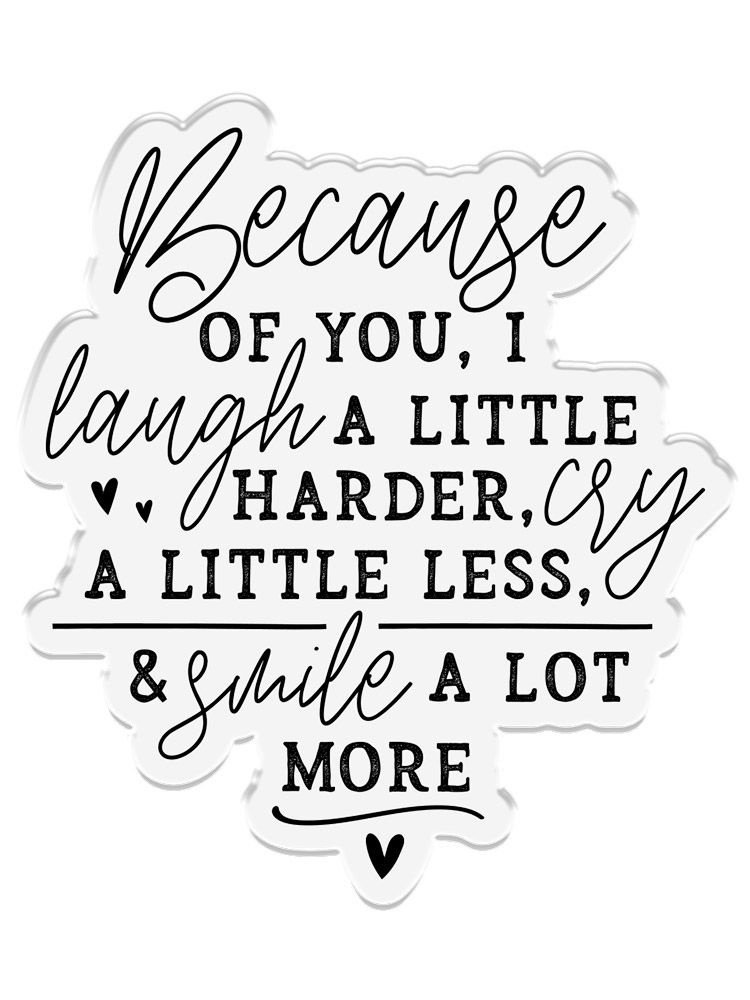 Crafter's Companion Friends for Life Clear Stamp Laugh a Little Harder (CC-CA-ST-LALH)