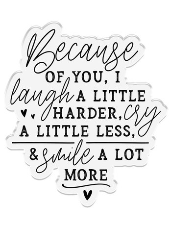 Crafter's Companion Friends for Life Clear Stamp Laugh a Little Harder (CC-CA-ST-LALH)