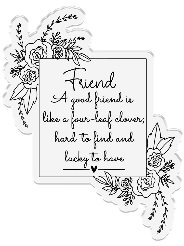 Crafter's Companion Friends for Life Clear Stamp Lucky to Have You (CC-CA-ST-LTHY)