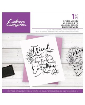 Crafter's Companion Friends for Life Clear Stamp A Friend Like You (CC-CA-ST-AFLY) Crafter's Companion Friends for Life Clear Stamp A Friend Like You (CC-CA-ST-AFLY)