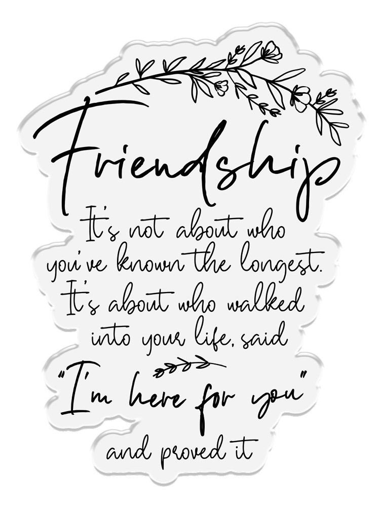 Crafter's Companion Friends for Life Clear Stamp I’m Here For You (CC-CA-ST-IHFY)