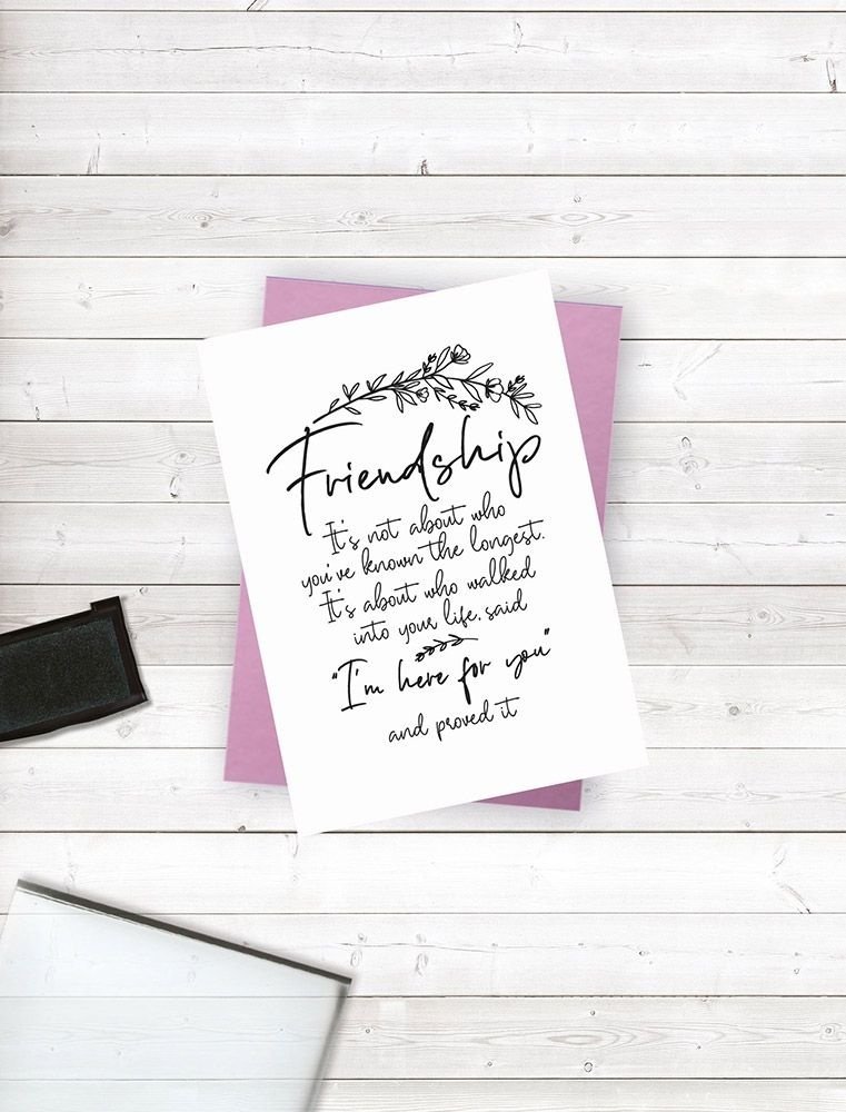 Crafter's Companion Friends for Life Clear Stamp I’m Here For You (CC-CA-ST-IHFY)