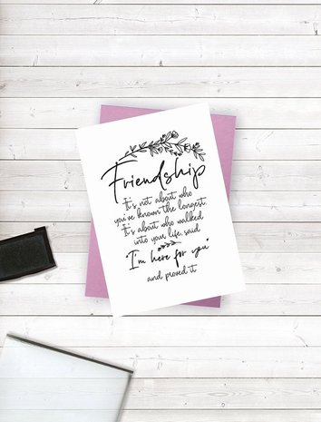 Crafter's Companion Friends for Life Clear Stamp I’m Here For You (CC-CA-ST-IHFY)