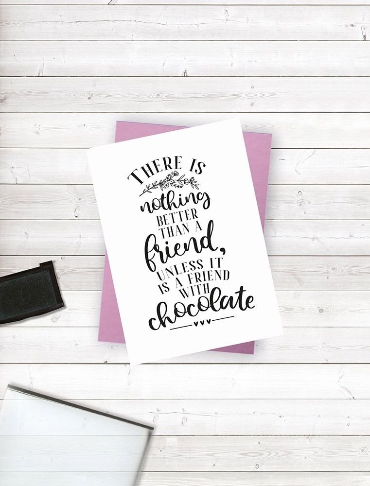 Crafter's Companion Friends for Life Clear Stamp A Friend With Chocolate (CC-CA-ST-AFWC) Crafter's Companion Friends for Life Clear Stamp A Friend With Chocolate (CC-CA-ST-AFWC)