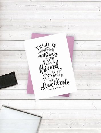 Crafter's Companion Friends for Life Clear Stamp A Friend With Chocolate (CC-CA-ST-AFWC) Crafter's Companion Friends for Life Clear Stamp A Friend With Chocolate (CC-CA-ST-AFWC)
