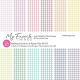 My Favorite Things Rainbow Grid 6x6 Inch Paper Pad (EP-92)