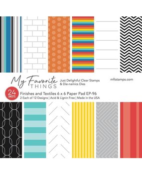 My Favorite Things Finishes and Textiles 6x6 Inch Paper Pad (EP-96)