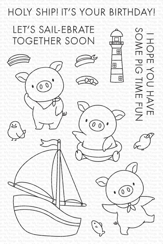 My Favorite Things Pig Time Fun Clear Stamps (YUZU-005) My Favorite Things Pig Time Fun Clear Stamps (YUZU-005)