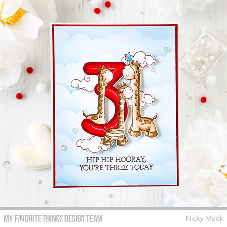 My Favorite Things Number Fun 3 Clear Stamps (RAM-035)