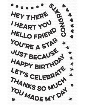 My Favorite Things Wavy Greetings Clear Stamps (CS-684)