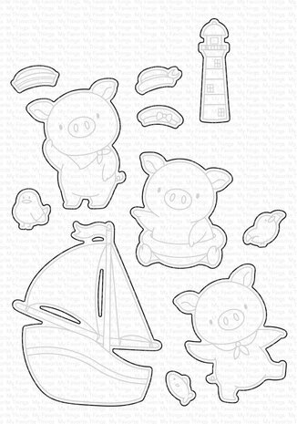 My Favorite Things Die-namics Pig Time Fun (MFT-2268) My Favorite Things Die-namics Pig Time Fun (MFT-2268)