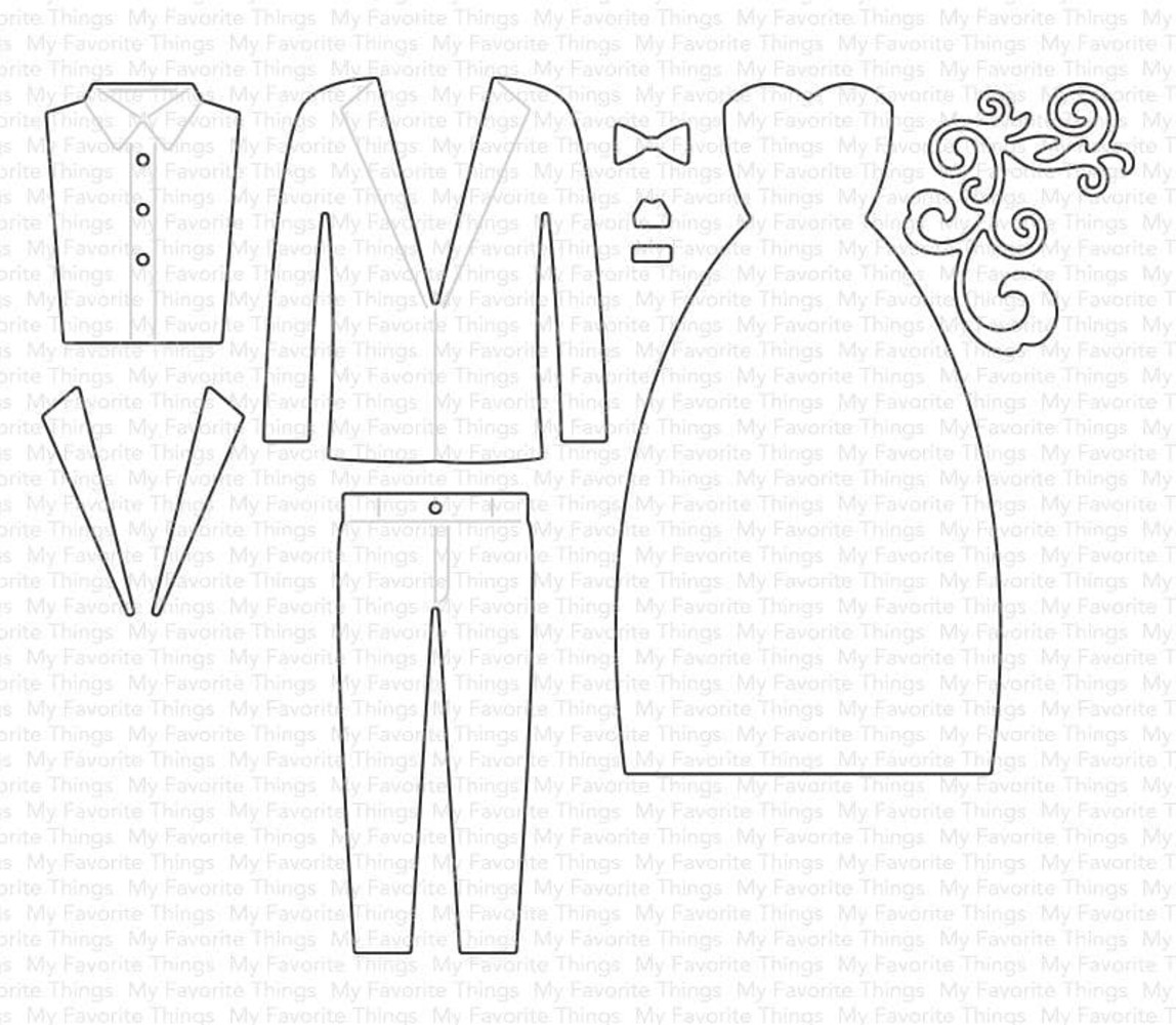 My Favorite Things Die-namics Bride and Groom (MFT-2282)