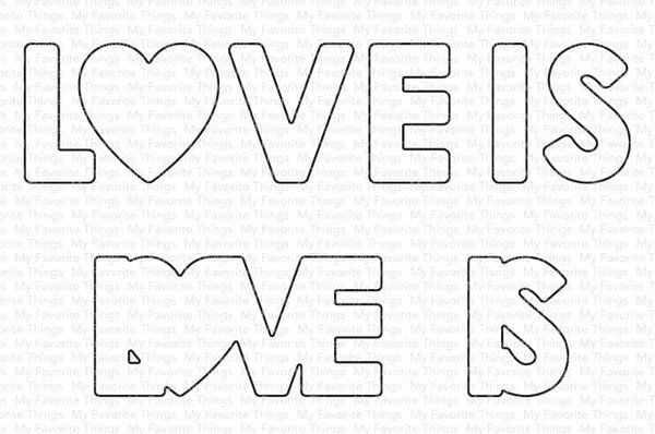 My Favorite Things Die-namics Love Is Love Shadows (MFT-2303) My Favorite Things Die-namics Love Is Love Shadows (MFT-2303)