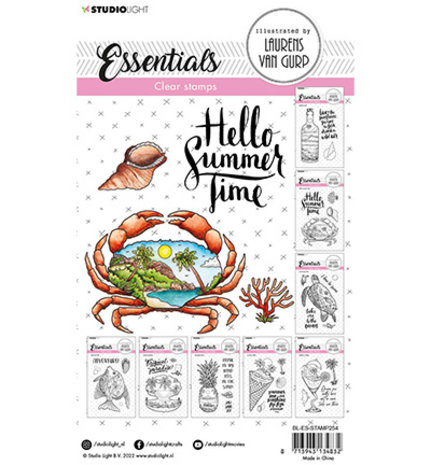 Studio Light Essentials Clear Stamps Hello Summer Crab (BL-ES-STAMP254)
