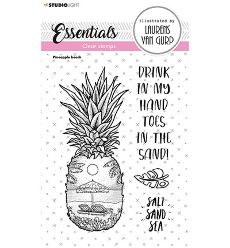 Studio Light Essentials Clear Stamps Pineapple Beach (BL-ES-STAMP258) Studio Light Essentials Clear Stamps Pineapple Beach (BL-ES-STAMP258)