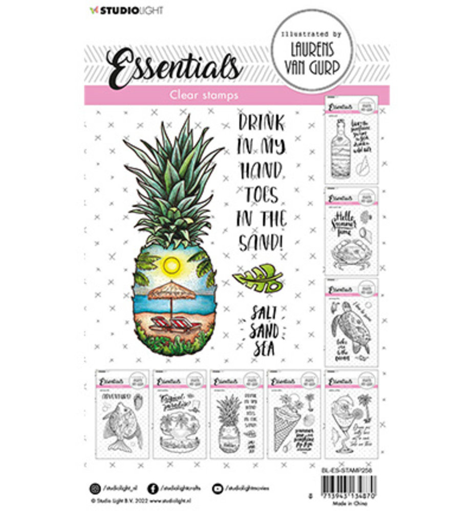 Studio Light Essentials Clear Stamps Pineapple Beach (BL-ES-STAMP258) Studio Light Essentials Clear Stamps Pineapple Beach (BL-ES-STAMP258)