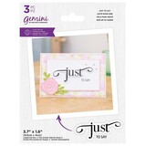 Gemini Fancy Sentiment Just to Say Stamp & Die (GEM-STD-FS-JUSA)