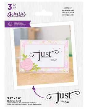 Gemini Fancy Sentiment Just to Say Stamp & Die (GEM-STD-FS-JUSA)
