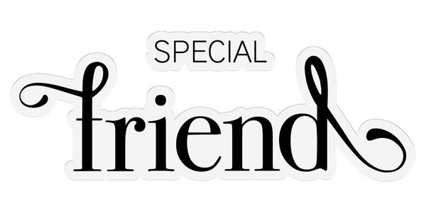 Gemini Fancy Sentiment Special Friend Stamp & Die (GEM-STD-FS-SPFR) Gemini Fancy Sentiment Special Friend Stamp & Die (GEM-STD-FS-SPFR)