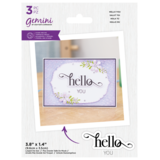 Gemini Fancy Sentiment Hello You Stamp & Die (GEM-STD-FS-HEYO)