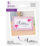 Gemini Fancy Sentiment Love and Kisses Stamp & Die (GEM-STD-FS-LOKI)
