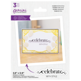 Gemini Fancy Sentiment Celebrate with Style Stamp & Die (GEM-STD-FS-CEWS)