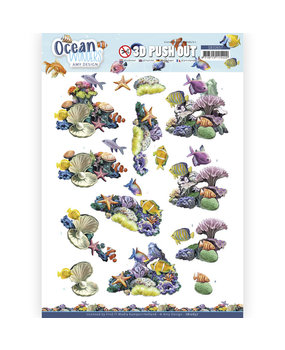 Amy Design 3D Push Out Ocean Wonders Coral Reef (SB10657)