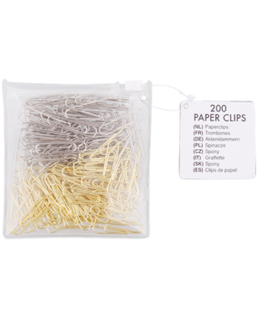 Paperpads.nl SELECT Small Paperclips Gold and Silver (2576261) Paperpads.nl SELECT Small Paperclips Gold and Silver (2576261)