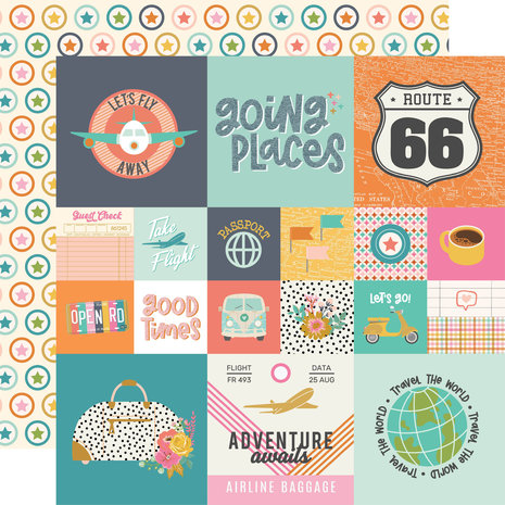 Simple Stories Let's Go! 6x8 Inch Paper Pad (17714) Simple Stories Let's Go! 6x8 Inch Paper Pad (17714)