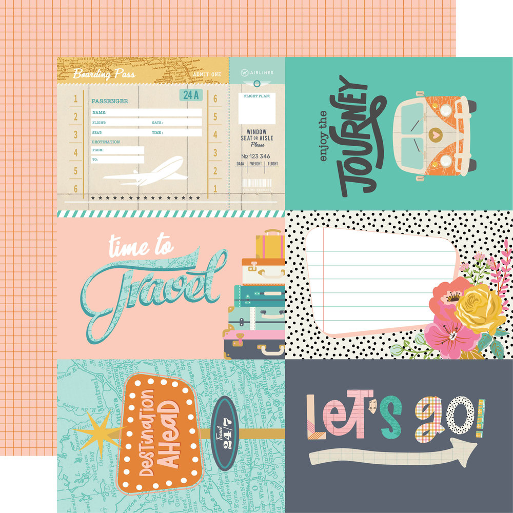 Simple Stories Let's Go! 6x8 Inch Paper Pad (17714) Simple Stories Let's Go! 6x8 Inch Paper Pad (17714)