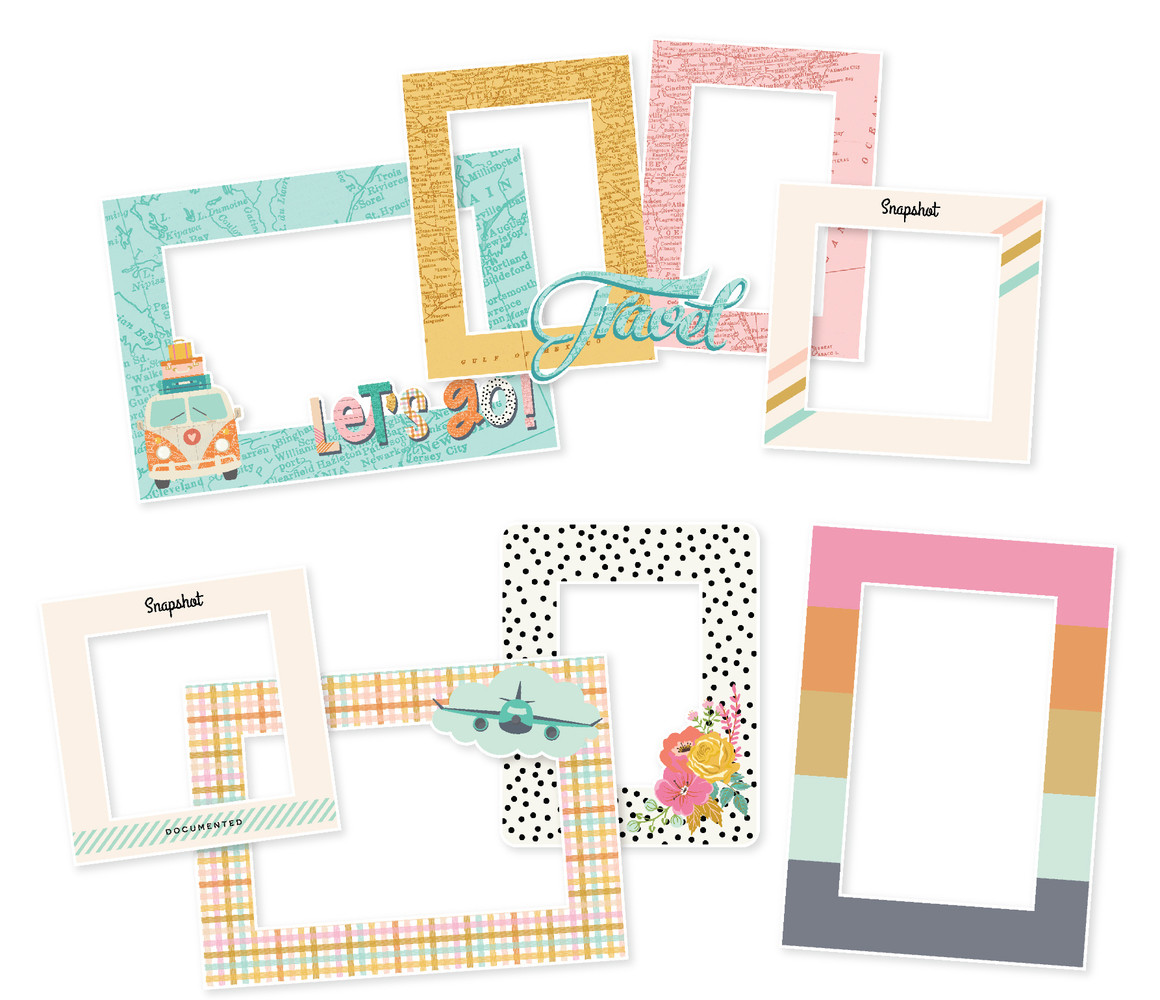 Simple Stories Let's Go! Chipboard Frames (17720) Simple Stories Let's Go! Chipboard Frames (17720)