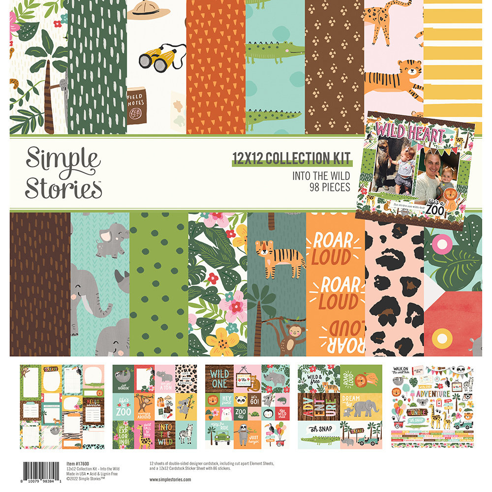 Simple Stories Into the Wild 12x12 Inch Collection Kit (17600) Simple Stories Into the Wild 12x12 Inch Collection Kit (17600)
