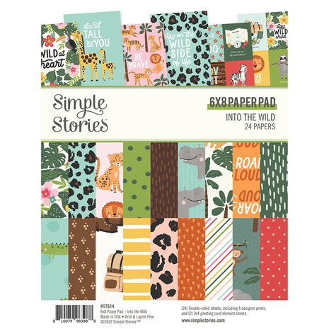 Simple Stories Into the Wild 6x8 Inch Paper Pad (17614) Simple Stories Into the Wild 6x8 Inch Paper Pad (17614)
