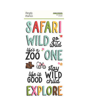 Simple Stories Into the Wild Foam Stickers (17621) Simple Stories Into the Wild Foam Stickers (17621)