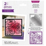 Gemini Framed Floral Traditional Rose Create-a-Card Dies (GEM-MD-CAD-TRRO)