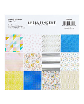 Spellbinders Cheerful Occasions 6x6 Inch Paper Pad (SCS-191) Spellbinders Cheerful Occasions 6x6 Inch Paper Pad (SCS-191)