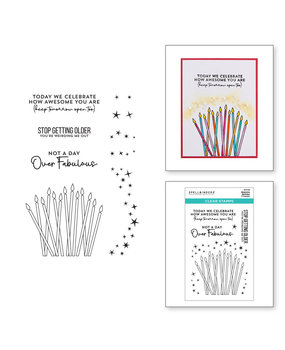 Spellbinders Awesome Birthday Clear Stamp (STP-119)