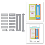 Spellbinders Snijmal Pick Your Greeting Slider (S5-509)
